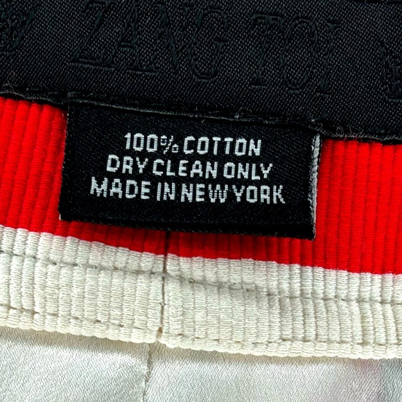 Zang Toi Red and White Striped Blazer and Short Set, Cashmere, NWOT, fits size 0 - Picture 9 of 14